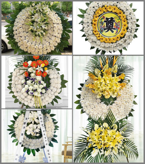 安徽安庆市大观区山口乡山口镇村花圈速递